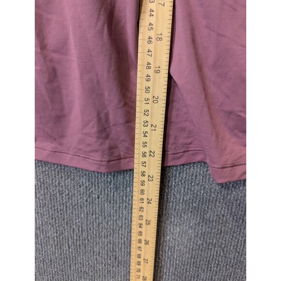 Lululemon Do the Daily Top Womens Medium T-Shirt Twist Front Plumful Athleisure - Picture 7 of 9